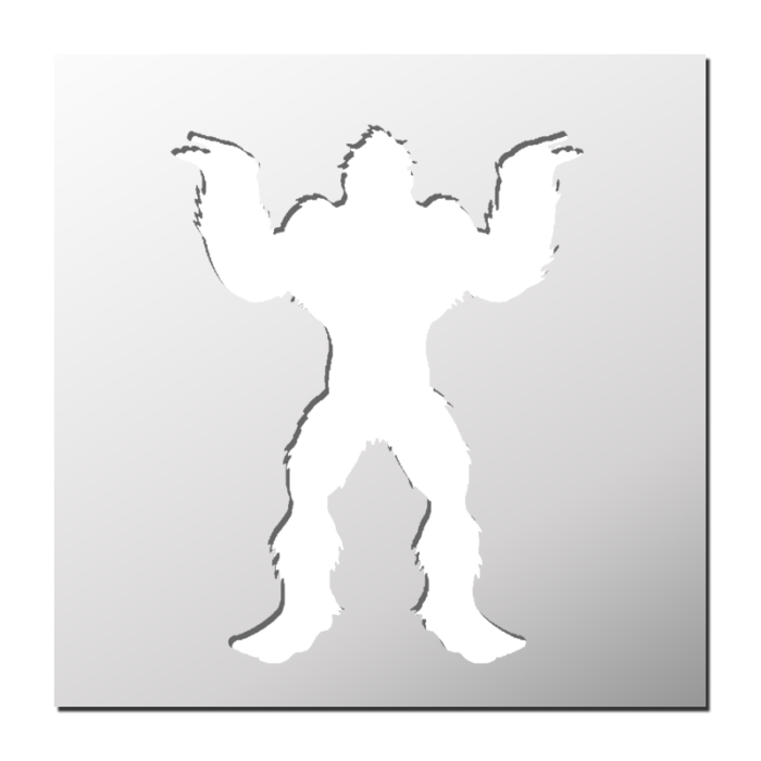 Pochoir Yeti
