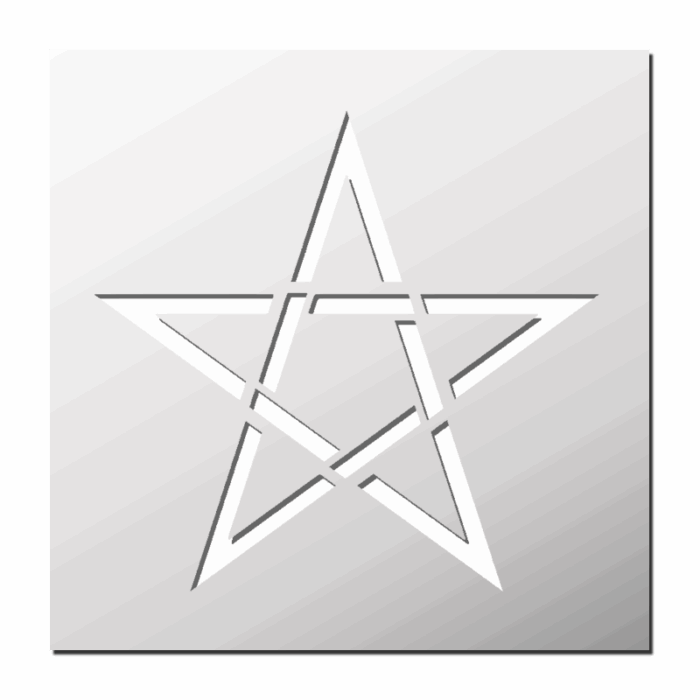 Pochoir Pentagramme