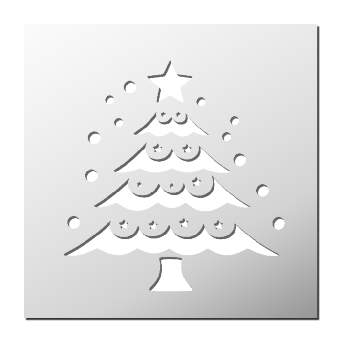 Pochoir Sapin de Noël
