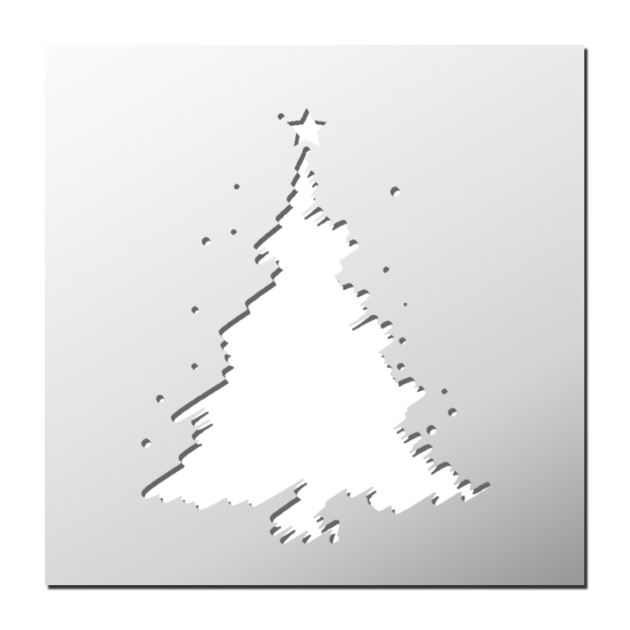 Pochoir Sapin de Noël