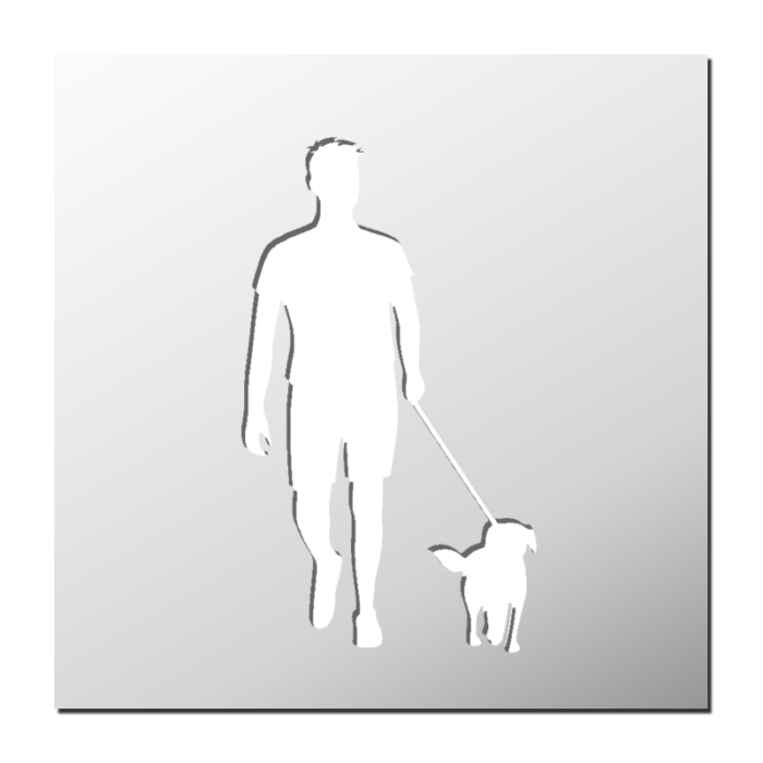 Pochoir Balade du chien