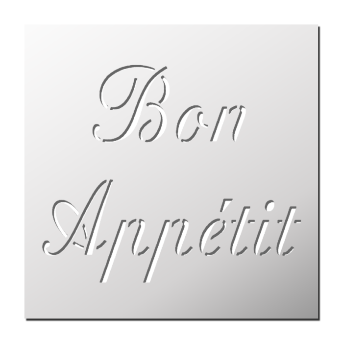 Pochoir Bon appétit