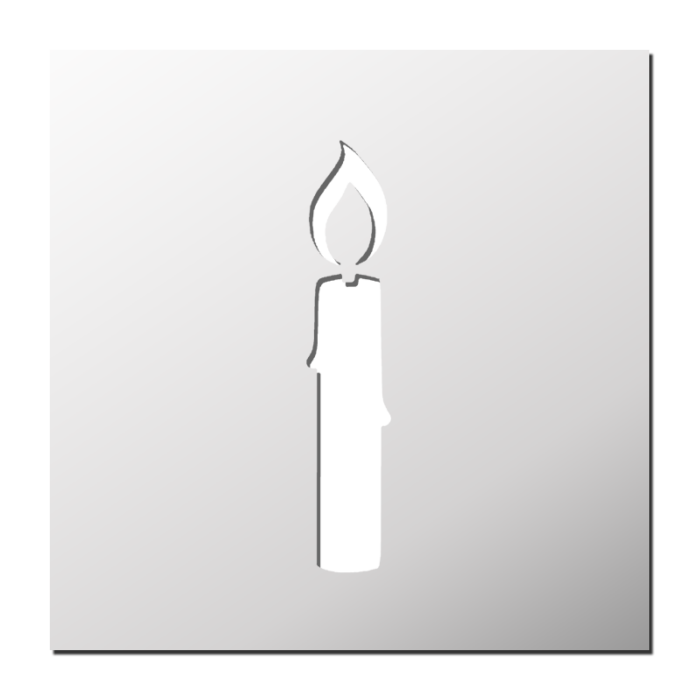 Pochoir Bougie