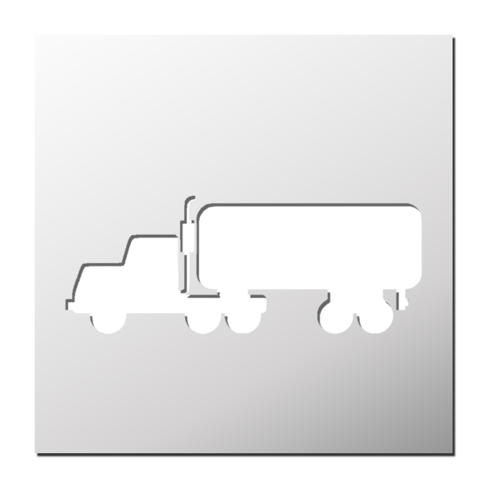 Pochoir Camion