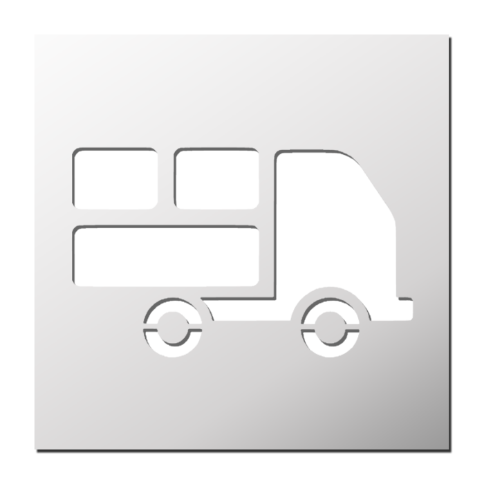 Pochoir Camion de livraison