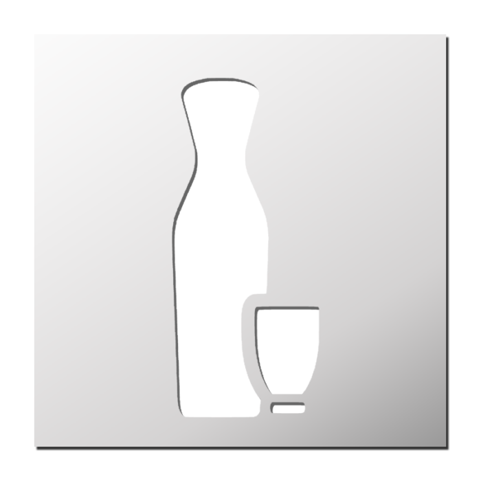 Pochoir Carafe à vin