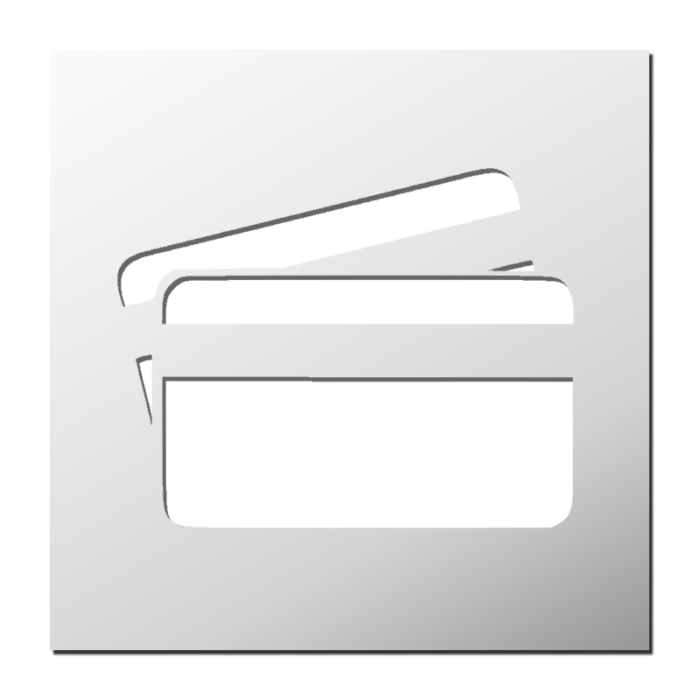 Pochoir Carte Bleue