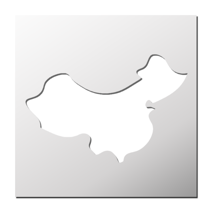 Pochoir Carte Chine