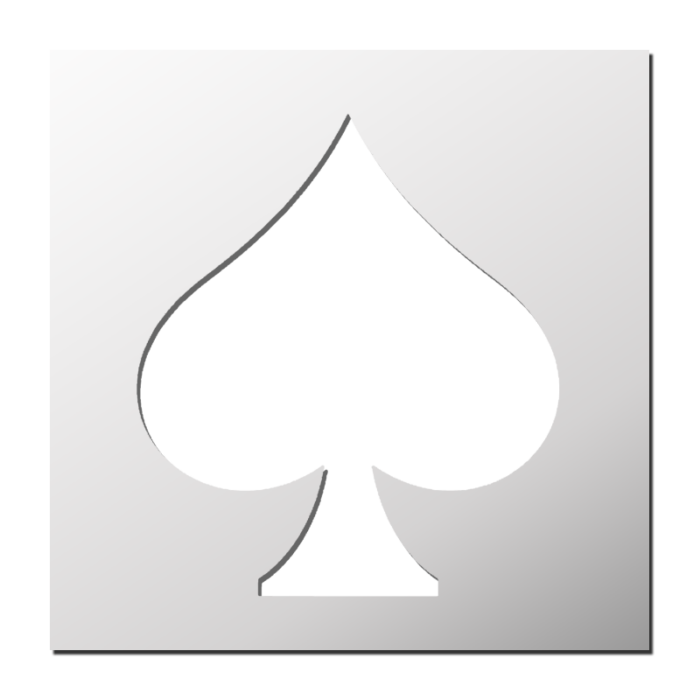Pochoir Carte Pique