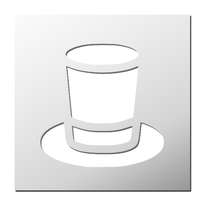 Pochoir Chapeau