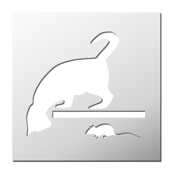 Pochoir Chat et Souris
