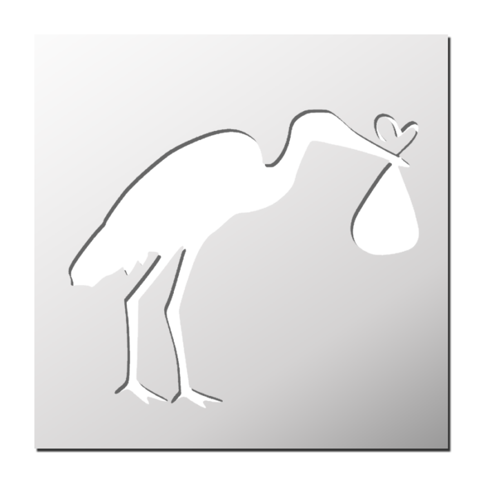 Pochoir Cigogne