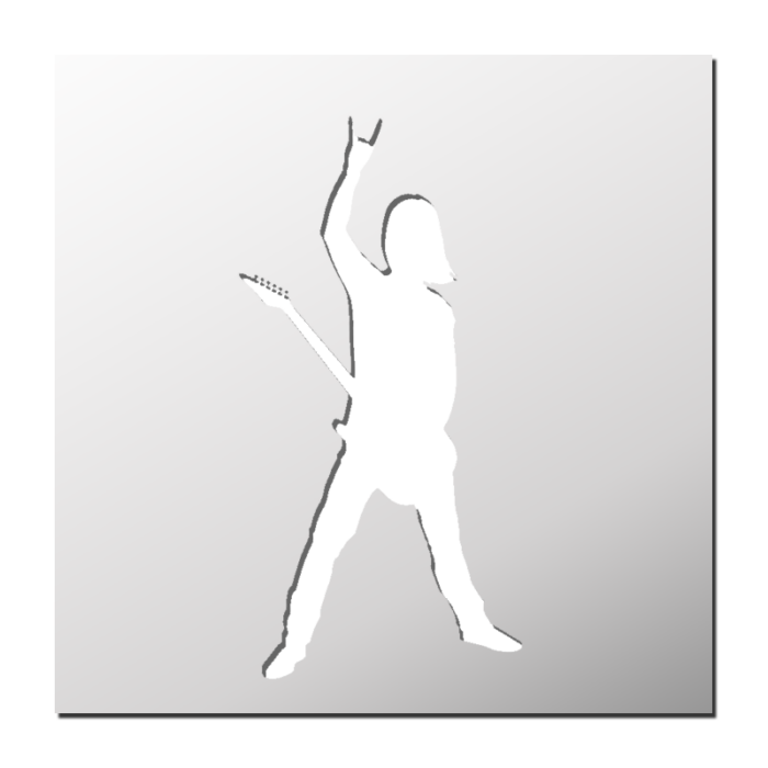 Pochoir Guitariste