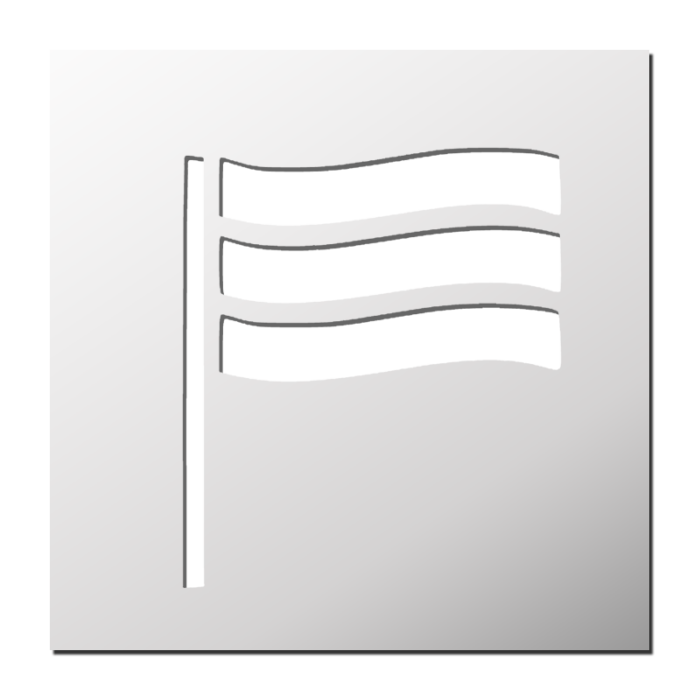 Pochoir Drapeau