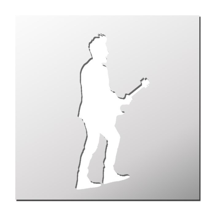 Pochoir Guitariste