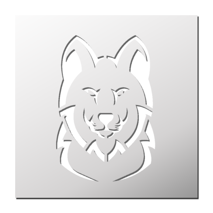 Pochoir Loup