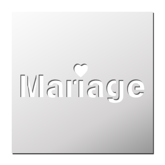 Pochoir Mariage