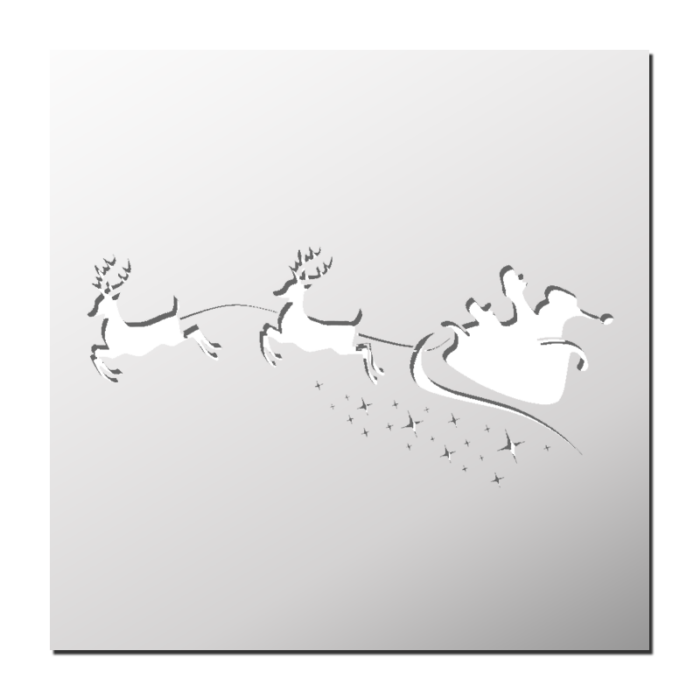 Pochoir Traîneau du Père Noël