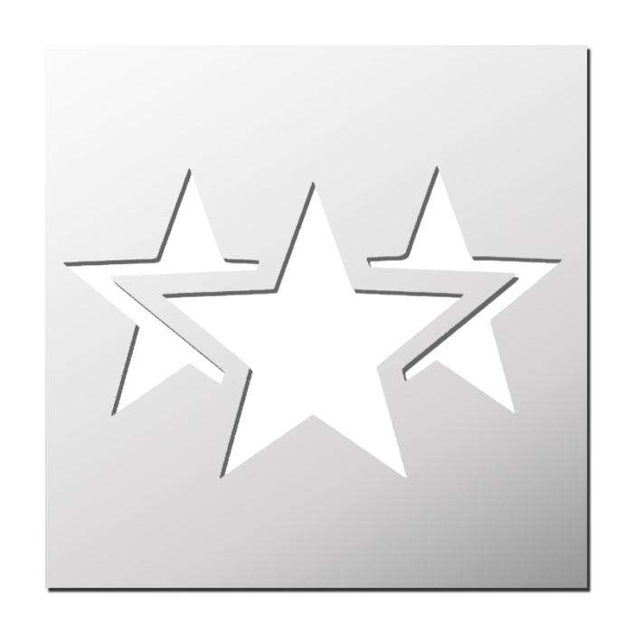 Pochoir Trois Etoiles