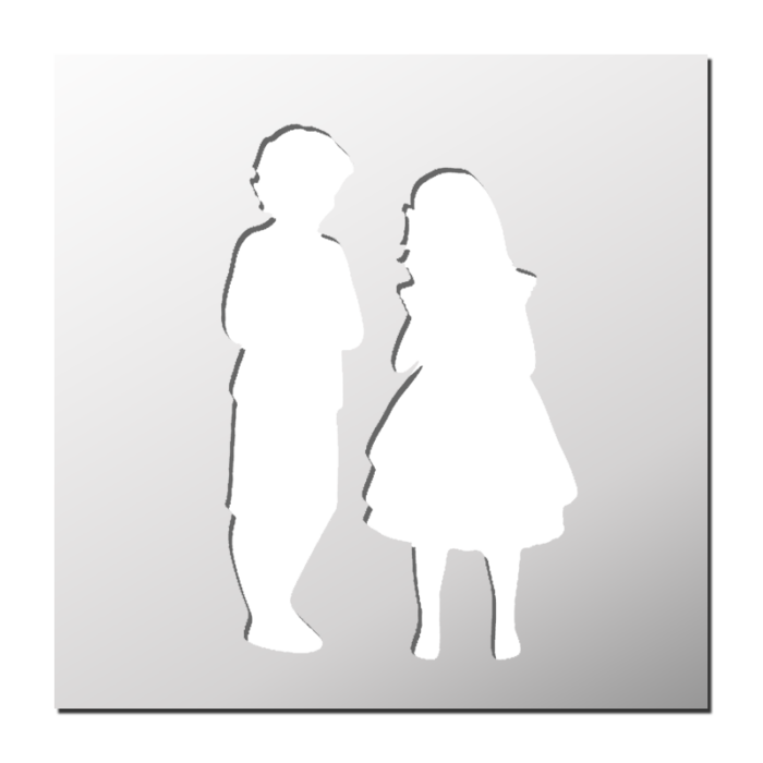 Pochoir Fille & Garçon