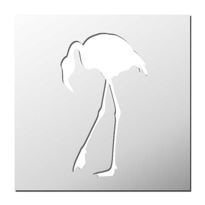 Pochoir Flamant Rose