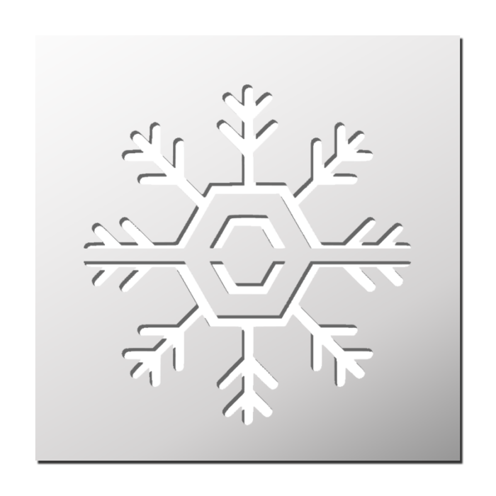 Pochoir Flocon de neige