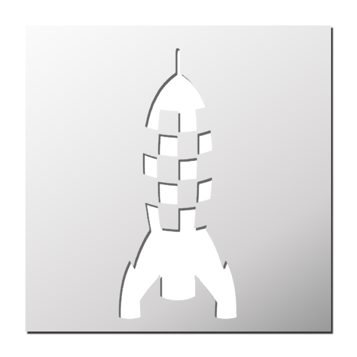 Pochoir Fusée
