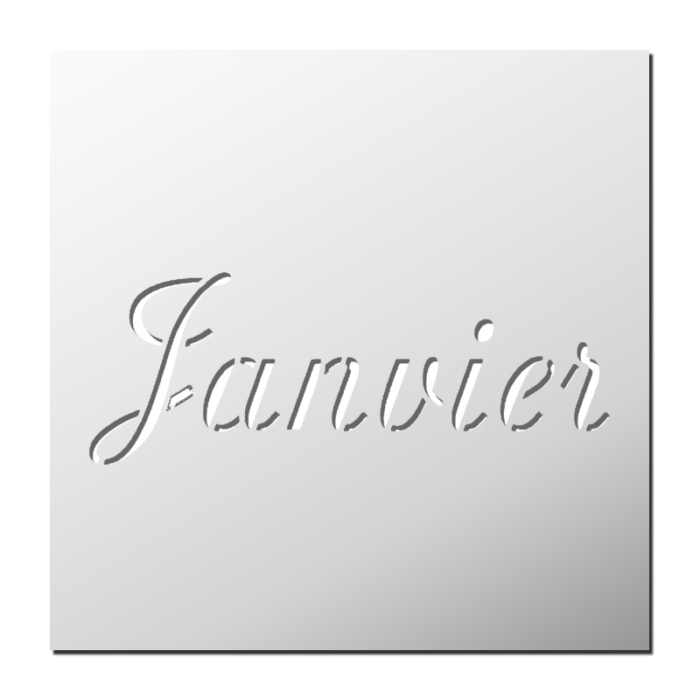 Pochoir Janvier