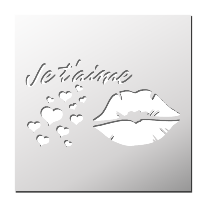 Pochoir Je t'aime