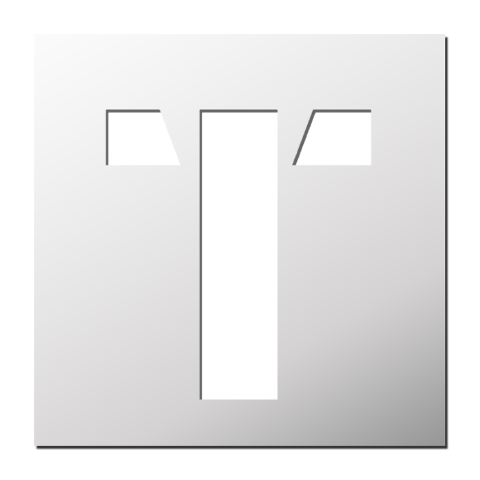 Pochoir Lettre T