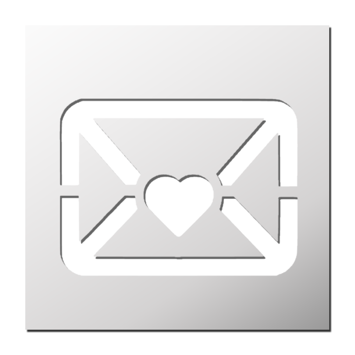 Pochoir Lettre d'Amour