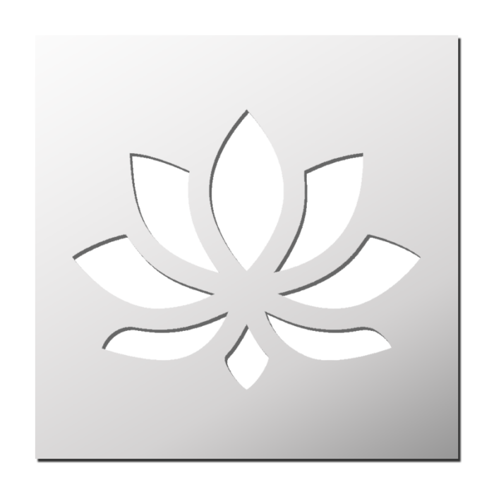 Pochoir Lotus