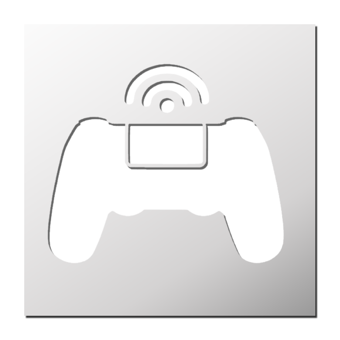 Pochoir Manette de Jeu