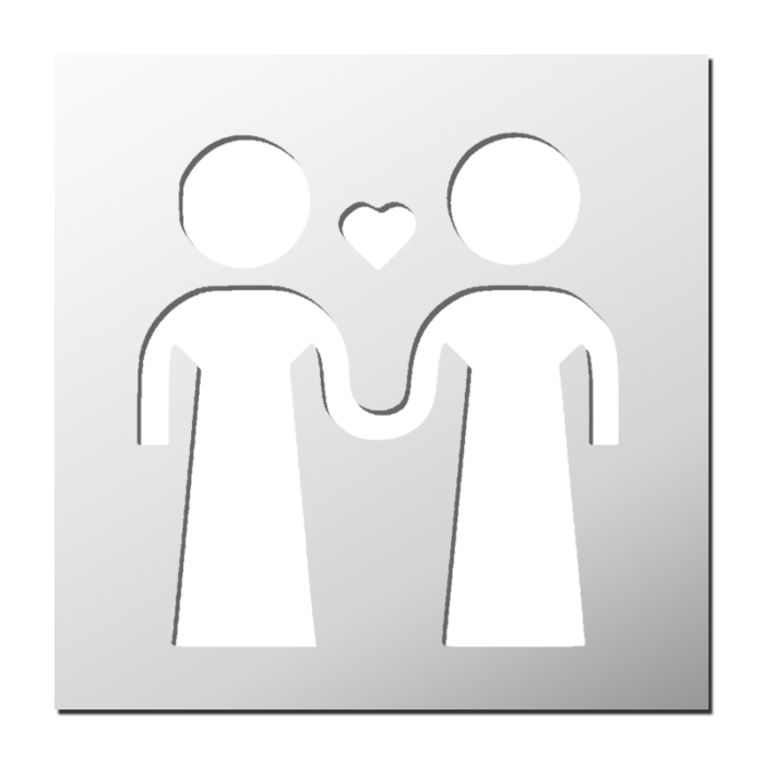 Pochoir Mariage