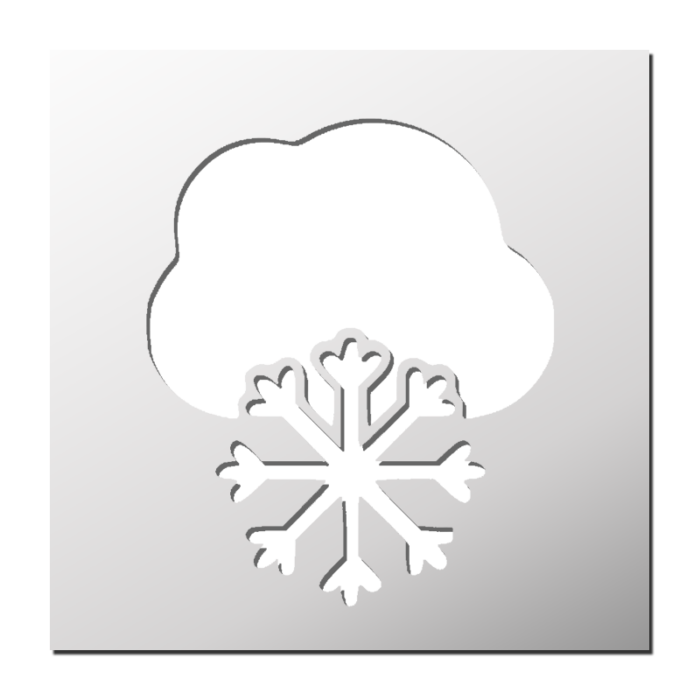 Pochoir Neige