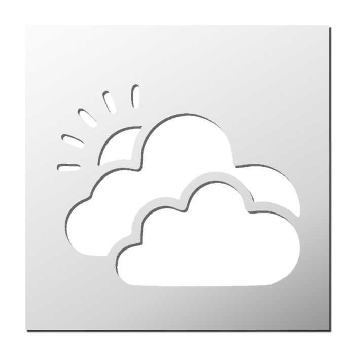 Pochoir Nuage