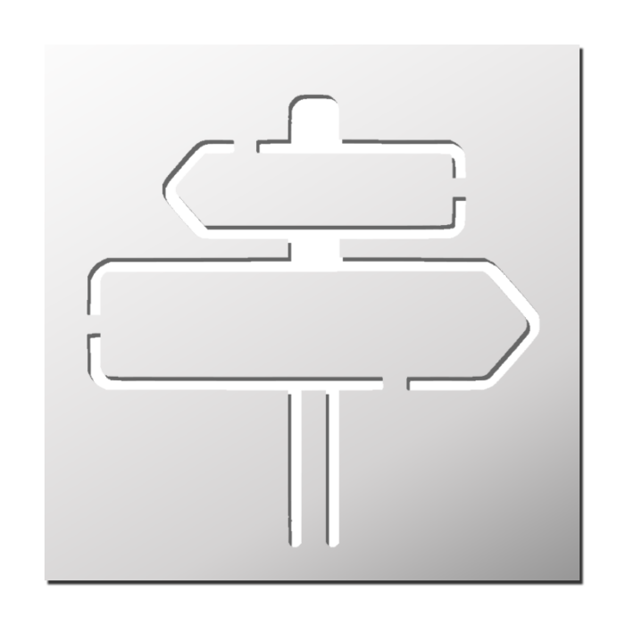 Pochoir Panneau de signalisation