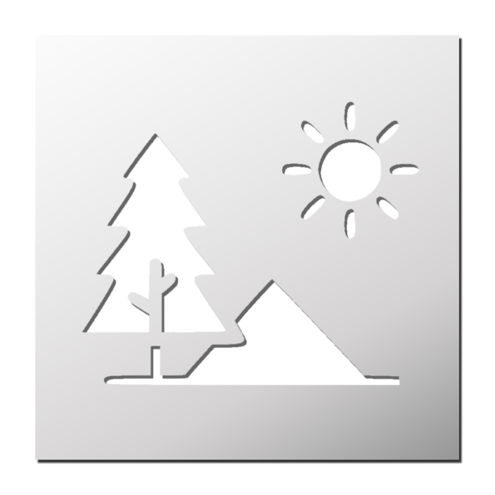 Pochoir Paysage