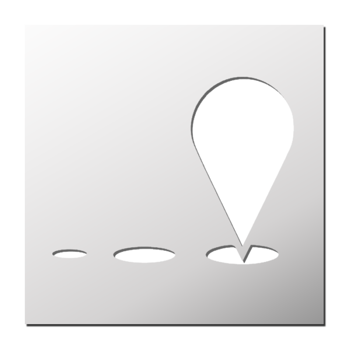 Pochoir Position GPS