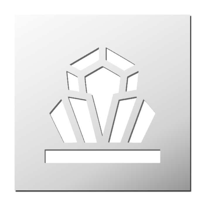 Pochoir Quartz