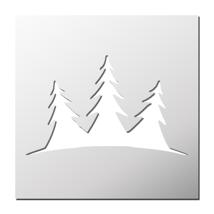 Pochoir Sapins de Noël