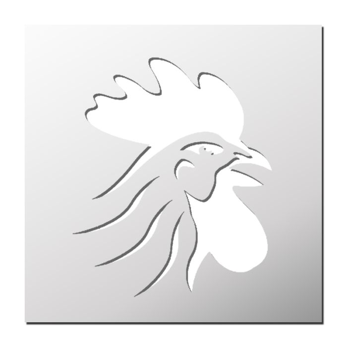 Pochoir Coq