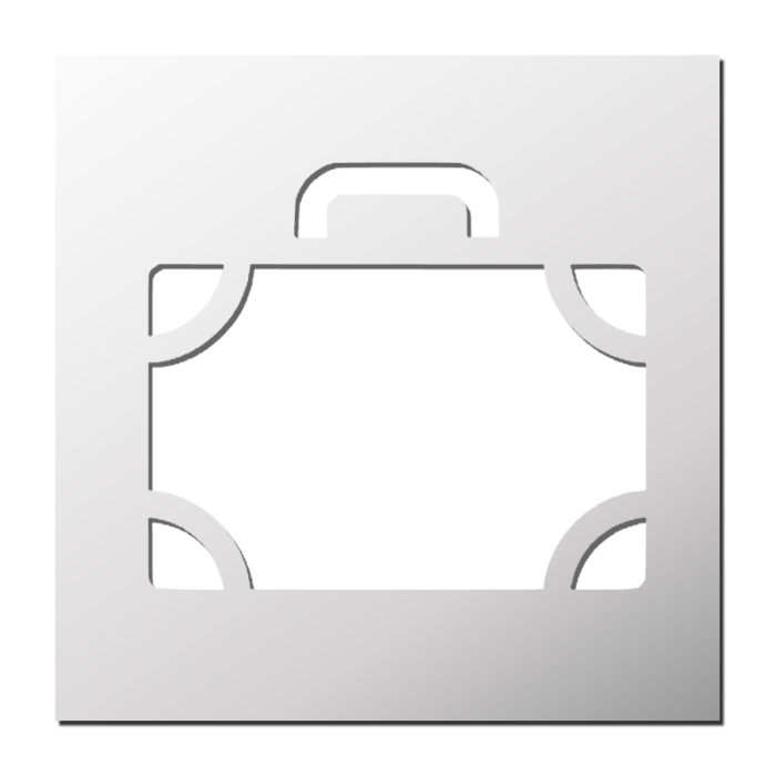 Pochoir Valise