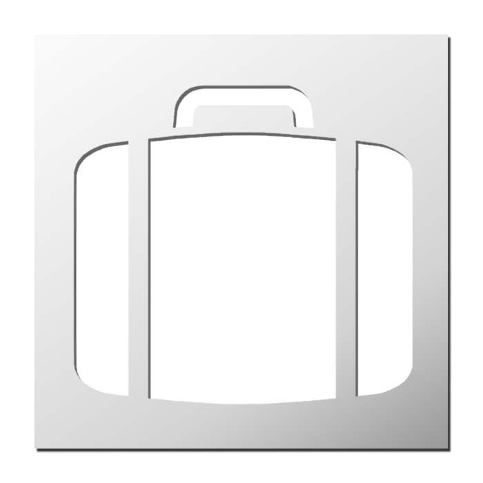 Pochoir Valise