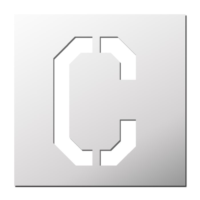 Pochoir Lettre C