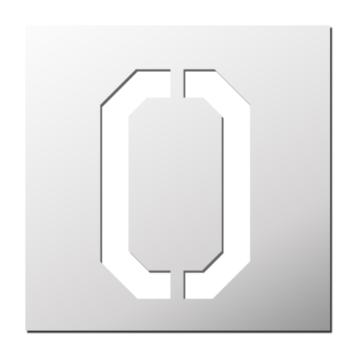 Pochoir Lettre O