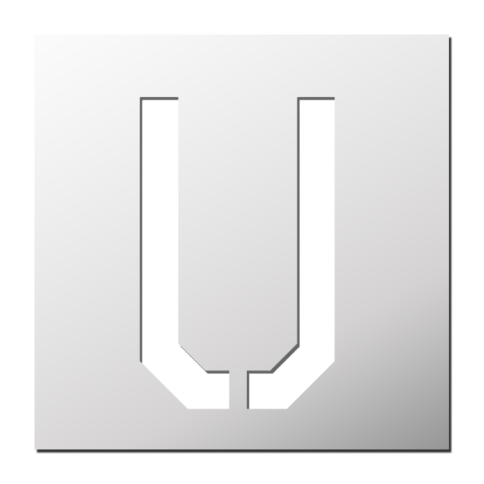 Pochoir Lettre U