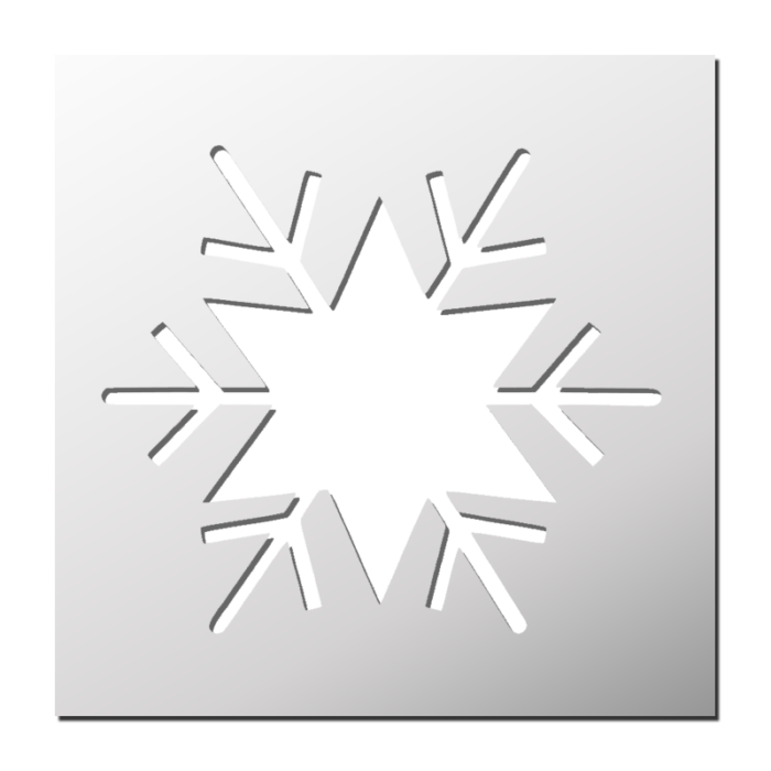 Pochoir Flocon de neige