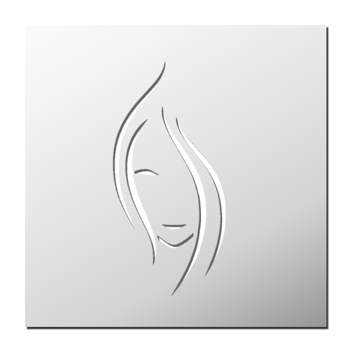 Pochoir Visage d'une femme