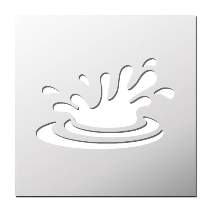 Pochoir Eclaboussure Eau